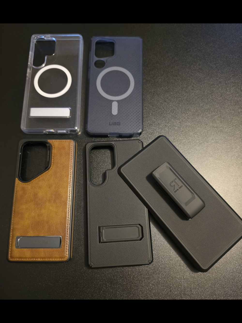 4 Assorted Phone Cases -3 with Kickstand - For Samsung Galaxy S25 Ultra